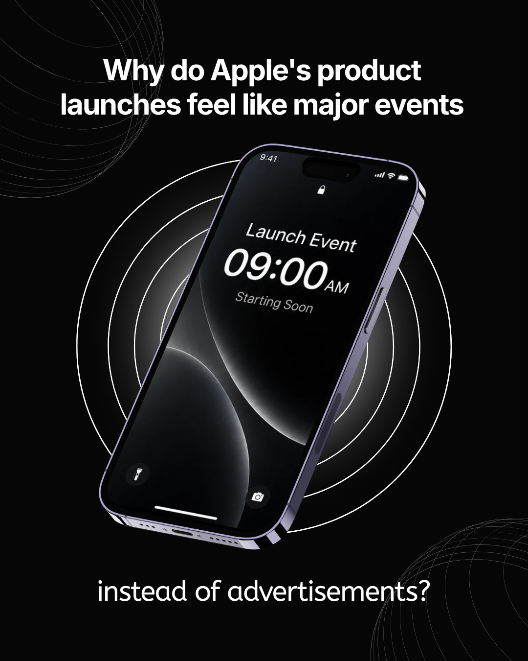 iPhone themed social content